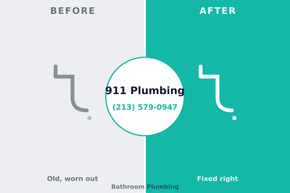 Before and after: plumbing repair New Kensington, PA